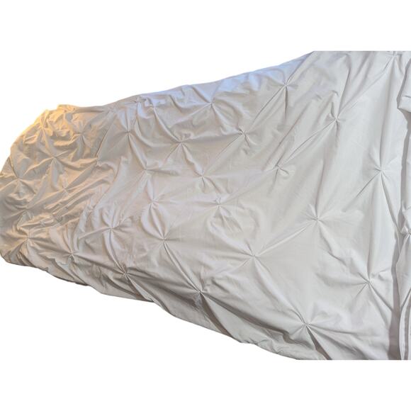 SWEET HOME COLLECTION! SUPER SOFT WHITE, TUFTED, 100% POLY DUVET COVER! SZ FL/QN - Picture 6 of 12